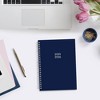 Blue Sky Weekly/Monthly Wirebound Planner Notes 5.875"x8.625" Solid Navy Blue - 2 of 4
