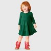 City Threads Girls Soft Jersey Cotton Long Sleeve Tiered Dress - USA-Made Comfortable & Stylish Kids/Toddlers Clothing - 3 of 4