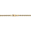 Black Bow Jewelry 2.75mm, 14k Yellow Gold Light Diamond Cut Rope Chain Anklet - 3 of 4