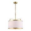 Perzeta 3 Light 18.25" Pendant - Brass/White - Safavieh. - image 4 of 4