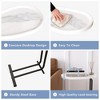 NicBex C Shaped Side Table Simple Modern Portable Coffee Table with Metal Frame and Wooden Tabletop for Sofa, Bedside - 3 of 4