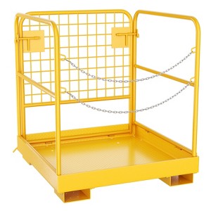 Forklift Safety Cage Forklift Man Basket 36'' x 36'' Foldable Forklift Work Platfor - 1 of 4