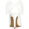 Allegra K Women's Pointed Toe Mesh Bow Decor Stiletto Heel Pumps - 3 of 4