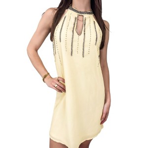 Anna-Kaci Women's Chiffon Halter Cocktail Party Clubbing Shift Dress for Everyday Looks - 1 of 4