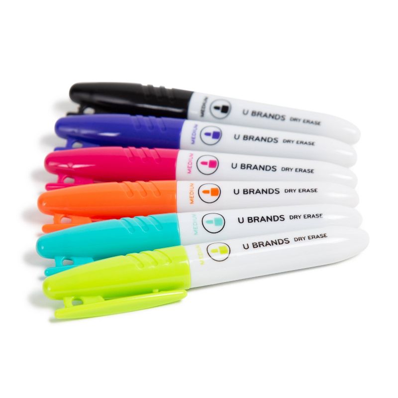 U Brands 6ct Mini Dry Erase Markers Fashion Colors, 4 of 8