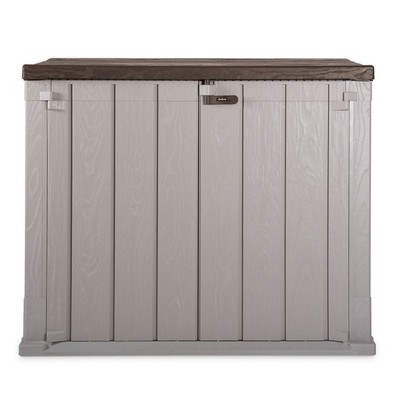 Gray All Weather Outdoor Storage Shed Cabinet