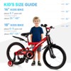 SUGIFT 16/18 Inch Kids Bike for Boys & Girls – Beginner Bicycle with Training Wheels, Kickstand, Adjustable Seat, Coaster Brake & Handbrake - 4 of 4