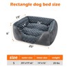 JOEJOY Dog Bed, Rectangle Washable Dog Bed, Orthopedic Dog Bed, Soft Calming Sleeping Puppy Bed Durable Pet Cuddler - 2 of 4
