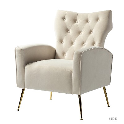 Karat Home Raphael Accent Wingback Chair Tan Target   GUEST 3598c5ed 4e5c 43d4 Aa60 742a4f21a111