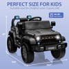 GARVEE 12V Kids Ride On Truck Car, Battery Powered Electric Vehicles with Remote Control, Spring Suspensions, 3 Speeds, LED Lights, Music, MP3 - 2 of 4