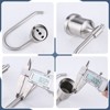 WOWOW Bathroom Toilet Paper Holder, 304 Stainless Steel Bath Toilet Tissue Holder Wall Mount - 4 of 4