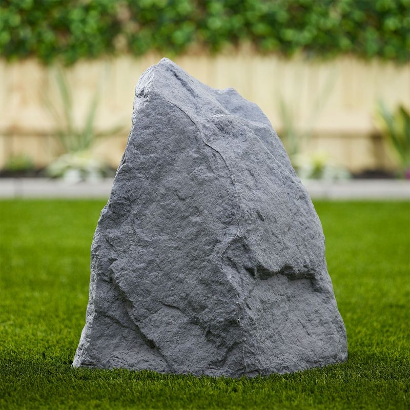 Algreen Receptacle Large Outdoor Rock Cover Decorative Lawn and Garden Landscape Accent to Hide Wires or Other Equipment, Warm Gray, 5 of 7
