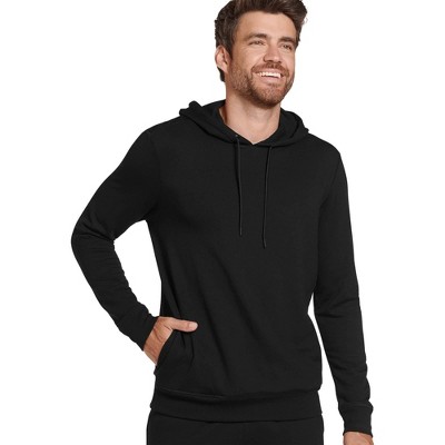 Jockey Men's Lightweight Fleece Pullover Hoodie L Black : Target