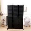 NicBex 3-Panel Room Divider 6FT Folding Wood Privacy Screen with Louvered Design Partition for Home & Office - 2 of 4