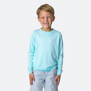 Vapor Apparel Youth UPF 50+ UV Sun Protection Solar Long Sleeve Rash Guard Swim Shirt - 1 of 2