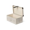 Park Hill Collection Antique Canvas Storage Box with Genuine Leather - image 2 of 3