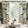 Artloge 5 Tiered Plant Stand Indoor 62" Tall Planter Shelf Vertical Flowers Pot Display Rack with Hook for Balcony Patio Lawn - 4 of 4