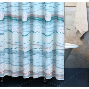 Greenland Home Fashions 1512ASHW Maui Multicolored Shower Curtain, 72x72 Inches - 1 of 4