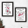 Whisen 2- Piece Vignette Cat & Dog Christmas Enjoyment Black Framed Wall Art, Home Decor by Deb Strain - 2 of 4