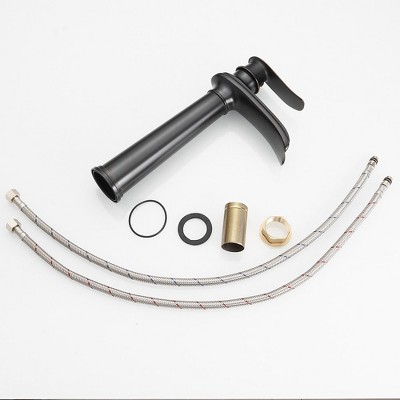 Oil-Rubbed Bronze Waterfall Bathroom Vessel Sink Faucet