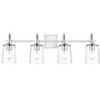 Elegant Lighting Avani 4 light Chrome and Clear Bath Sconce - 2 of 4