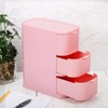 Unique Bargains Plastic Stackable Desk Organizer Makeup Brush Stationery Box Storage Drawer 1 Pc - 4 of 4