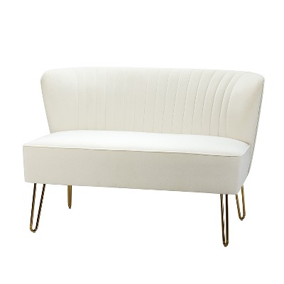 Ainhoa 45" Contemporary  Solid and Manufactured Wooden Frame Loveseat | ARTFUL LIVING DESIGN
