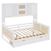 KIGFTSOD Wooden Daybed With 2 Drawers, and All-in-One Cabinet and Shelf - 3 of 4