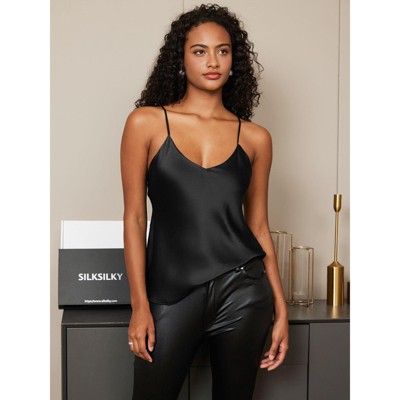 SilkSilky Women's Pure Silk Spaghetti Strap Camisoles