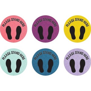 Teacher Created Resources Spot On Floor Markers Oh Happy Day Please Stand Here 10-1/2" Assorted - 1 of 1