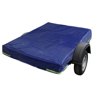 X-Autohaux Blue 84"x48"x5" Oxford Cloth Folding Trailer Cover Waterproof Dustproof Windproof Sun Resistant