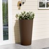 SEVOBAL 2 Piece Planters, Flower Pot with Stand, Mid-Century Modern Home Decor for Balcony Garden - 2 of 4