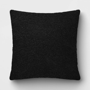 20"x20" Boucle Solid Square Outdoor Throw Pillow - Threshold™ - 1 of 4