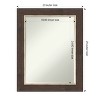 Amanti Art Lined Bronze Petite Bevel Bathroom Wall Mirror 29 x 23 in. - image 4 of 4