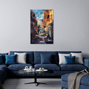 iCanvas Long Hall in The City Deconstruction by Brooke Borcherding Canvas Print Wall Art - 1 of 3