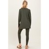 Pinkblush Olive Brushed Knit Maternity Oversized Top and Legging Set - 3 of 3