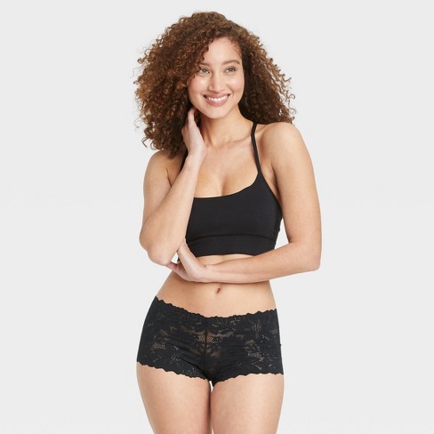 Women's Lace Cheeky Underwear - Auden™ Black S : Target