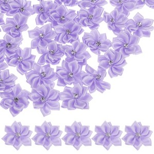 Unique Bargains Artificial Satin Rhinestone Mini Fabric Ribbons 1.2 Inch 150 Pcs - 1 of 4