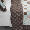 Slickblue Full/Queen Cotton 3PC Quilt Set, Vermicelli Quilted, 7 Design Options, Reversible, Includes 2 Shams - 4 of 4