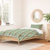 Little Arrow Design Co watercolor rudolf Duvet Cover + Pillow Sham(s) - Deny Designs - 2 of 4