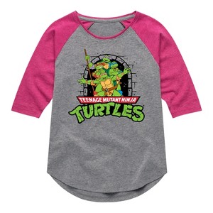 Girls' - Teenage Mutant Ninja Turtles - Logo Character Group - 1 of 4