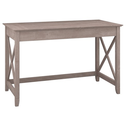 Conway Wood L Shaped Writing Desk with Storage Gray - Threshold