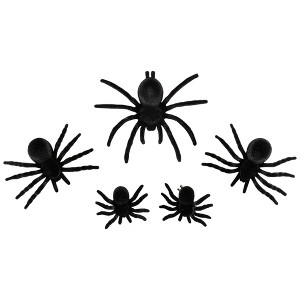 Northlight Spiders Halloween Clip-on Decorations - 9.5" - Set of 5 - 1 of 4