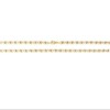 10k Tri-Color Gold 4.3mm Valentino Heart Link Chain Bracelet or Anklet - 2 of 3