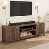 Garvee Fluted TV Stand for 80 Inch, Modern Entertainment Center with Storage, Wooden Media Cabinet with Fluted Door for Living Room - 3 of 4