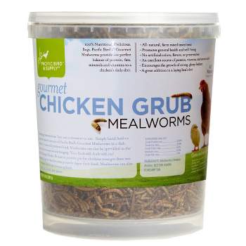 Pacific Bird & Supply Co. Gourmet Chicken Grub Dried Mealworms - 14.0 oz Bucket