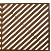 Grungis Matrix Metal Decorative Patio Screens,Freestanding Privacy Fence Panels Screen in Diagonal Stripe Pattern for Balcony,76" H×48" W - 3 of 4