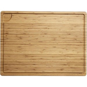 TackView Cutting Board, Bamboo Cutting Board with Juice Groove,  Knife Friendly Chopping Board,24*18*0.8in - 1 of 4