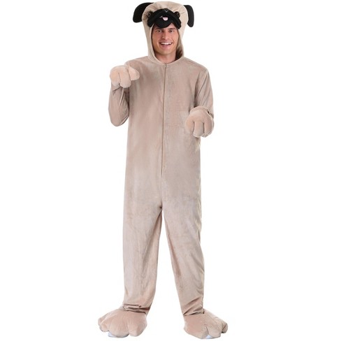 Halloweencostumes.com Medium Pug Costume For Adults, Tan/brown : Target