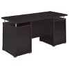 Vynxaria 2 Drawer Office Computer Desk Writing Desks Modern Wooden Workstation with Storage for Home Office - 2 of 4